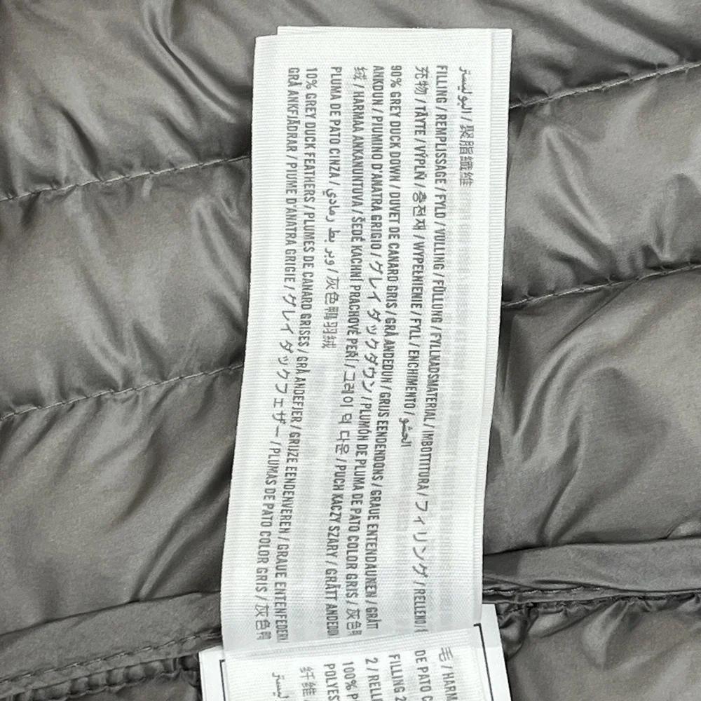 Abercrombie & Fitch Feather/Down Insulated Gray Jacket Women Medium Packable‎